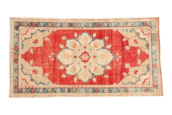 Vintage Distressed Oushak Rug Runner // ONH Item: 12821