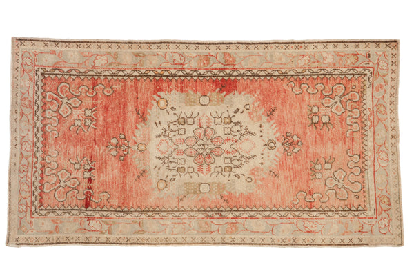 3.5x6 Vintage Distressed Oushak Rug // ONH Item 12822