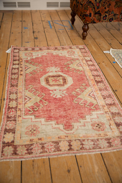2.5x4.5 Vintage Distressed Oushak Rug // ONH Item 12824, Image 3