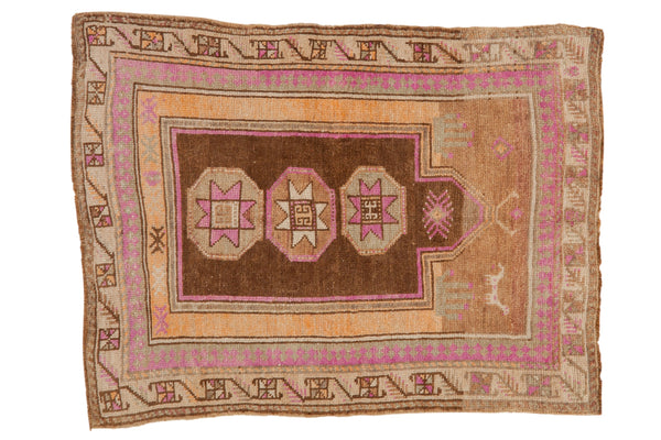 3x4 Vintage Distressed Kars Square Rug // ONH Item 12825