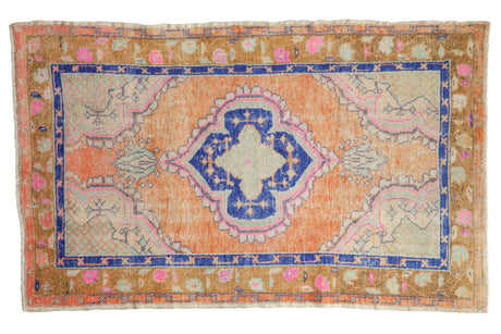 2.5x4.5 Vintage Distressed Oushak Rug // ONH Item 128281