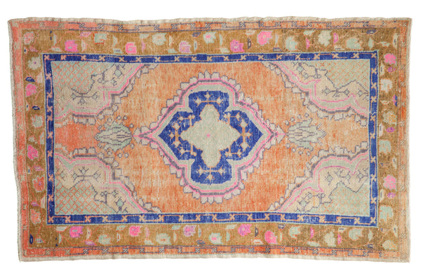 2.5x4.5 Vintage Distressed Oushak Rug // ONH Item 128281