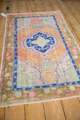 2.5x4.5 Vintage Distressed Oushak Rug // ONH Item 12828, Image 3