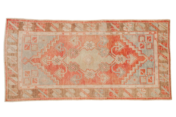 2.5x5 Vintage Distressed Oushak Rug Runner // ONH Item 12833