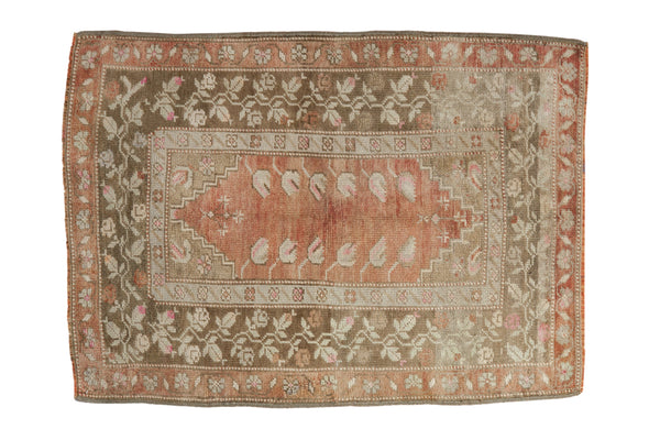 3x4 Vintage Distressed Melas Square Rug // ONH Item 128361