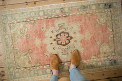 2.5x4.5 Vintage Distressed Oushak Rug // ONH Item 12837, Image 1