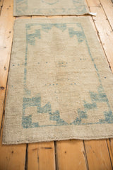 2x4 Distressed Oushak Rug Runner