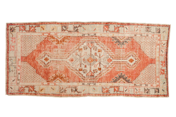Vintage Distressed Oushak Rug Runner // ONH Item: 12852