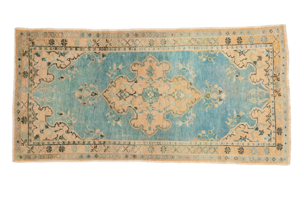 Vintage Distressed Oushak Rug Runner // ONH Item: 12854