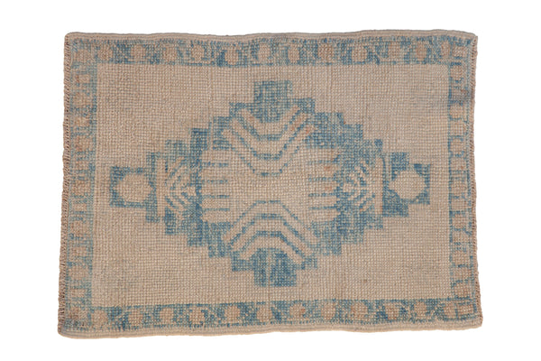 Distressed Oushak Square Rug // ONH Item: 12864