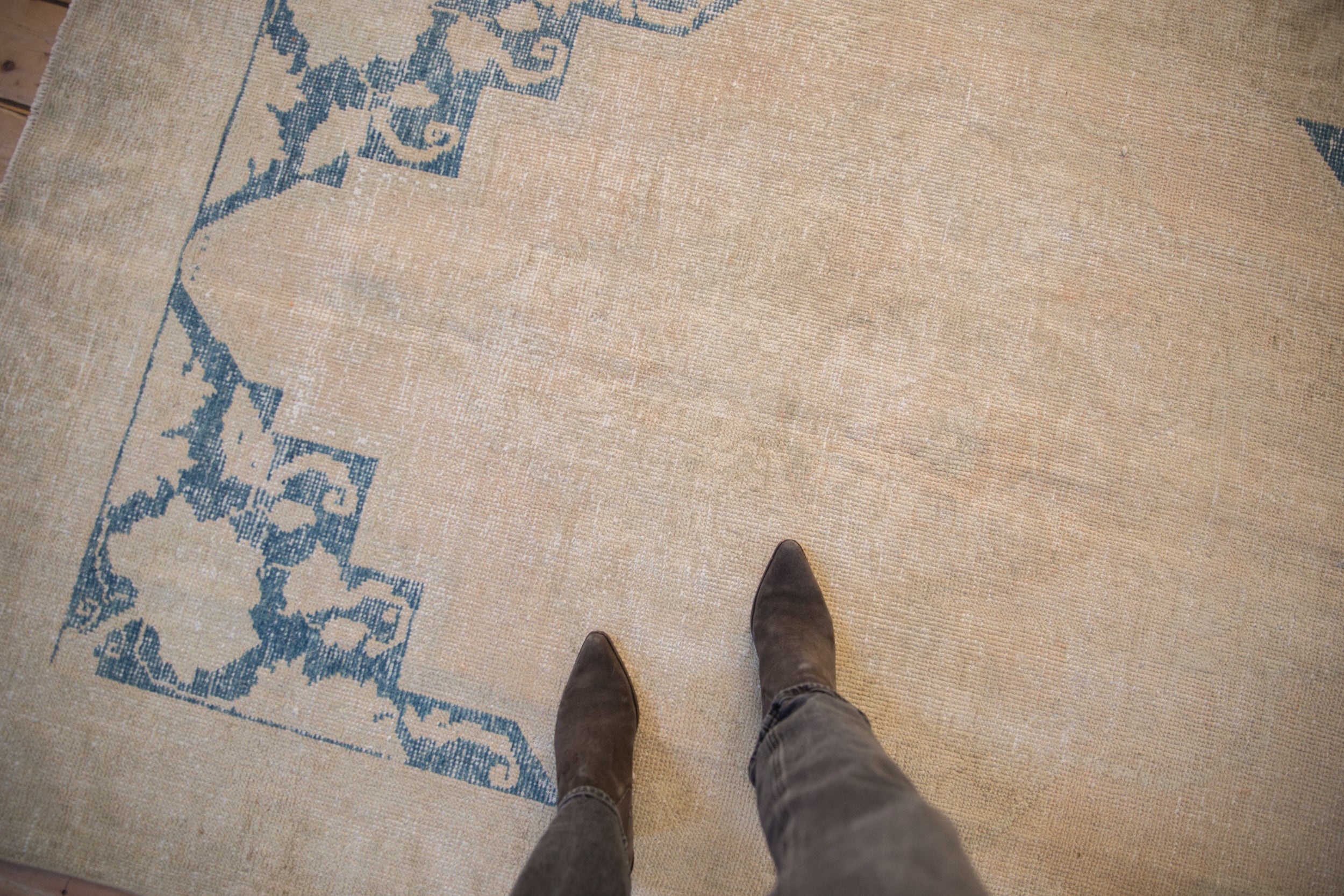 Vintage Distressed Oushak Carpet // ONH Item: 12867, Image 1