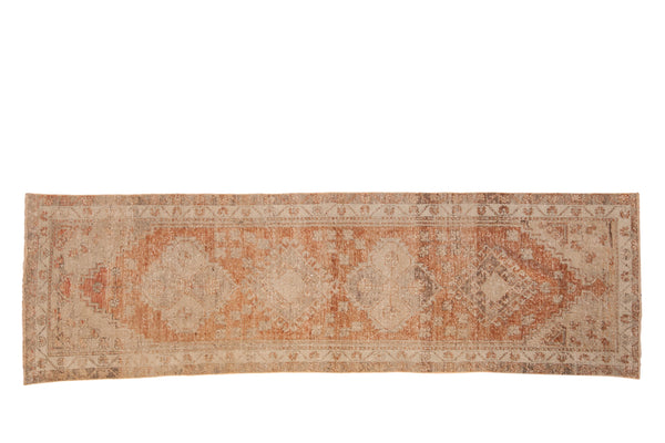 Vintage Distressed Oushak Rug Runner // ONH Item: 12875