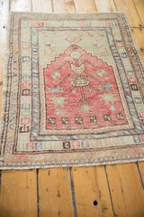 2.5x3 Vintage Distressed Oushak Square Rug // ONH Item 12889, Image 4