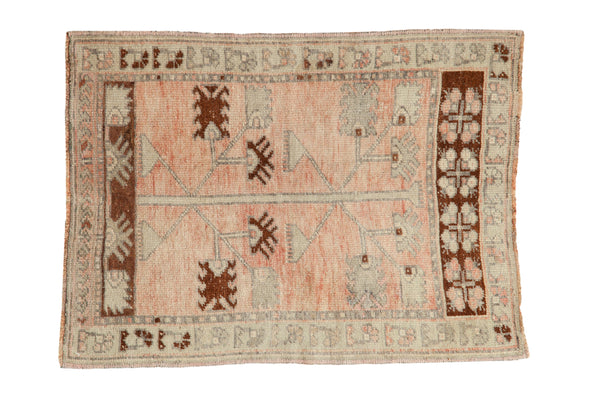 2.5x3.5 Vintage Distressed Oushak Rug // ONH Item 128901