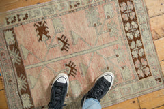 2.5x3.5 Vintage Distressed Oushak Rug // ONH Item 12890, Image 1