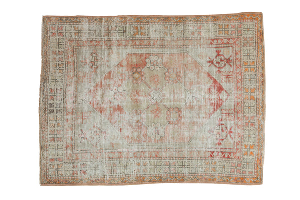 3x4 Vintage Distressed Oushak Square Rug // ONH Item 128941