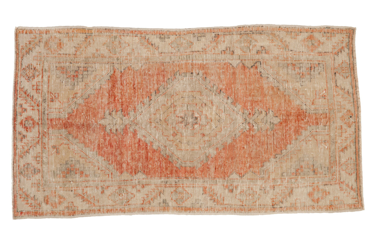 2.5x4.5 Vintage Distressed Oushak Rug // ONH Item 12897