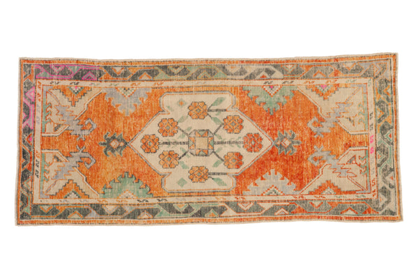 2.5x5.5 Vintage Distressed Oushak Rug Runner // ONH Item 12902