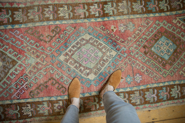 3.5x8 Vintage Distressed Oushak Rug Runner // ONH Item 12904, Image 1