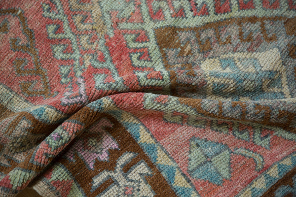 3.5x8 Vintage Distressed Oushak Rug Runner // ONH Item 12904, Image 9