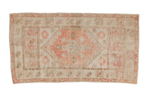 2.5x5 Vintage Distressed Oushak Rug Runner // ONH Item 129101
