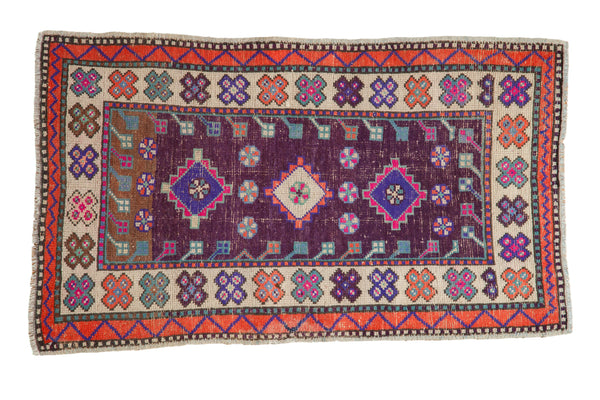 2.5x4.5 Vintage Distressed Oushak Rug // ONH Item 129191