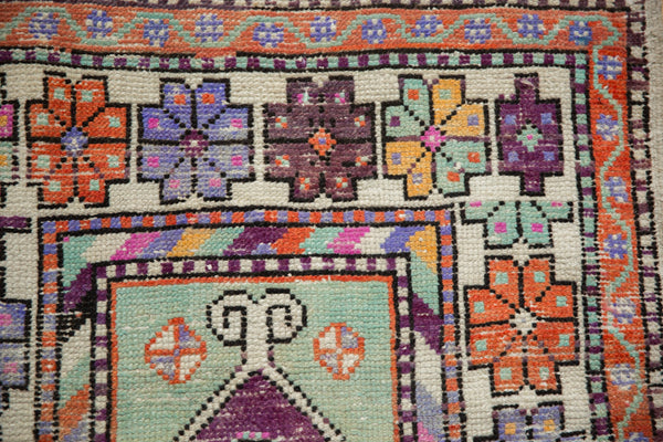 2.5x5 Vintage Distressed Oushak Rug Runner // ONH Item 12920, Image 2