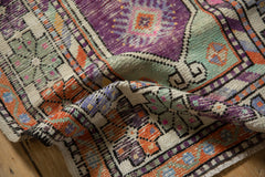 2.5x5 Vintage Distressed Oushak Rug Runner // ONH Item 12920, Image 6