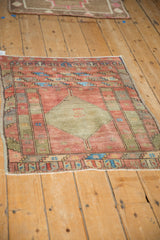 2.5x3 Vintage Distressed Oushak Square Rug // ONH Item 12921, Image 5