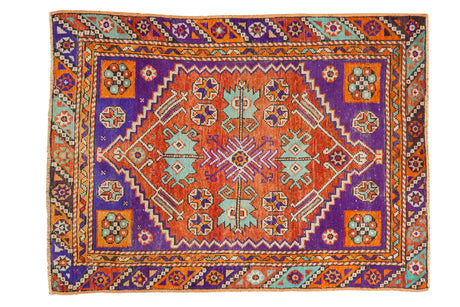 3x4 Vintage Distressed Oushak Square Rug // ONH Item 129241