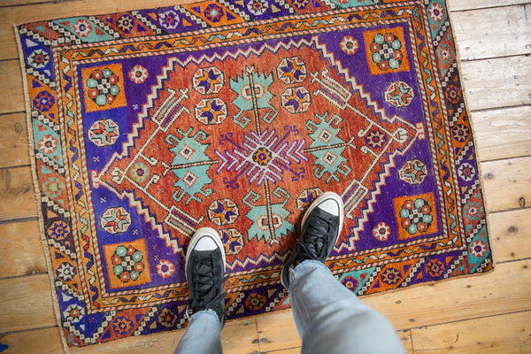 3x4 Vintage Distressed Oushak Square Rug // ONH Item 12924, Image 1