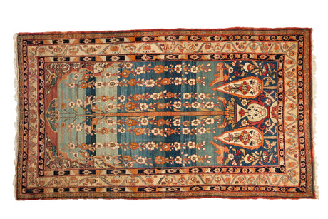 5.5x9.5 Antique Kermanshah Carpet // ONH Item 12925