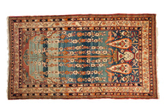 5.5x9.5 Antique Kermanshah Carpet // ONH Item 12925