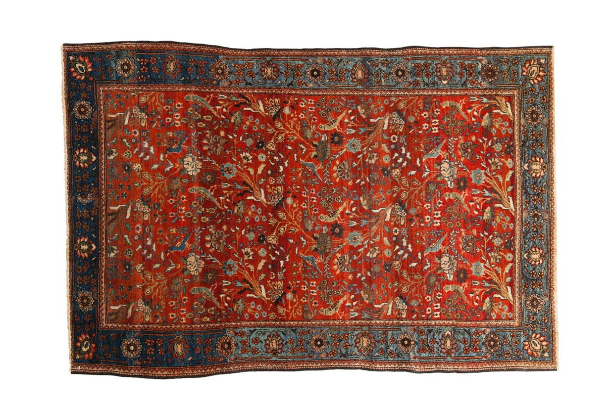 4x6 Antique Farahan Sarouk Rug // ONH Item 129271