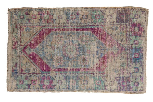 2.5x4.5 Vintage Distressed Oushak Rug // ONH Item 12929