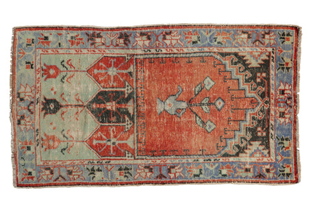 2.5x4.5 Vintage Distressed Oushak Rug // ONH Item 12933