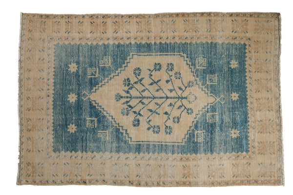 4.5x6.5 Vintage Distressed Oushak Rug // ONH Item 12935