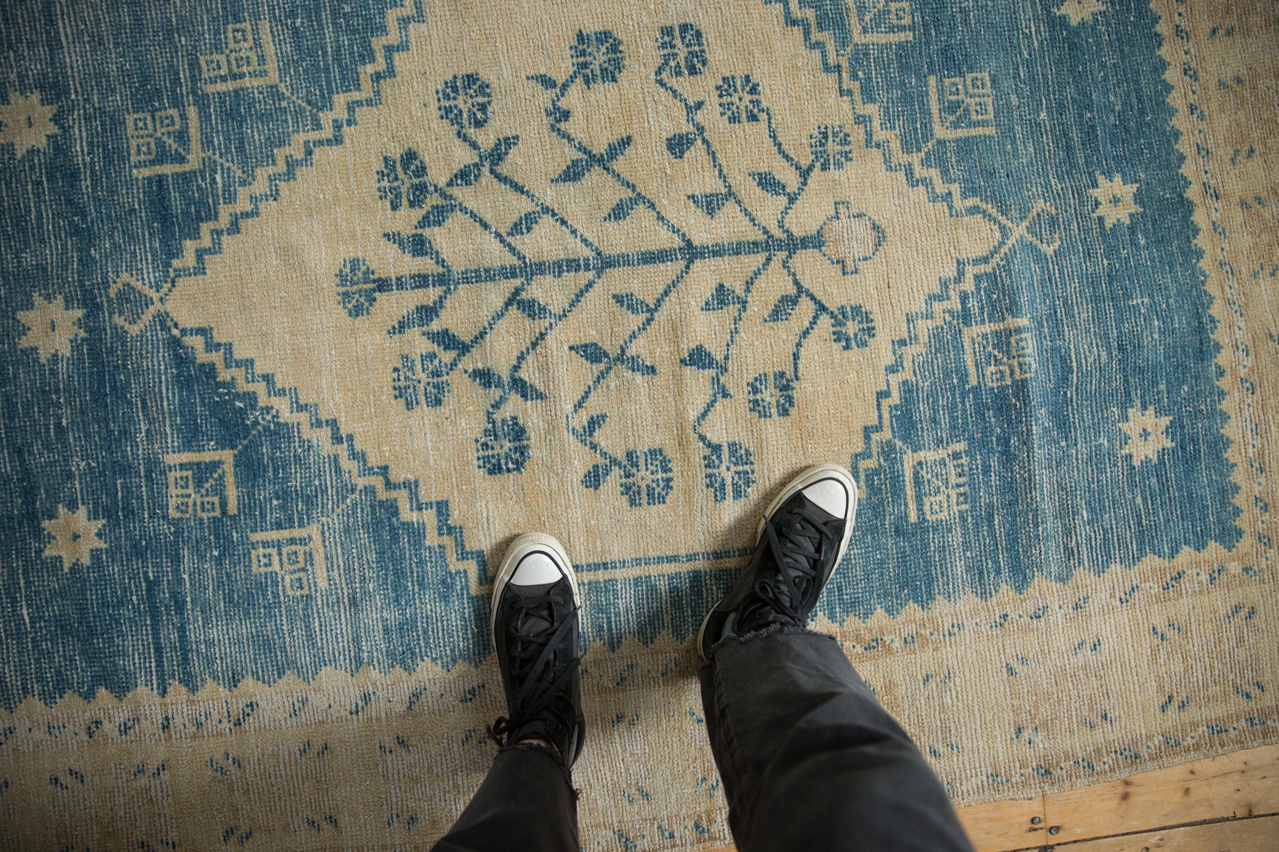 4.5x6.5 Vintage Distressed Oushak Rug // ONH Item 12935, Image 1