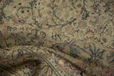 Close-up showing the time-softened texture and even wear of a vintage distressed Kayseri carpet.