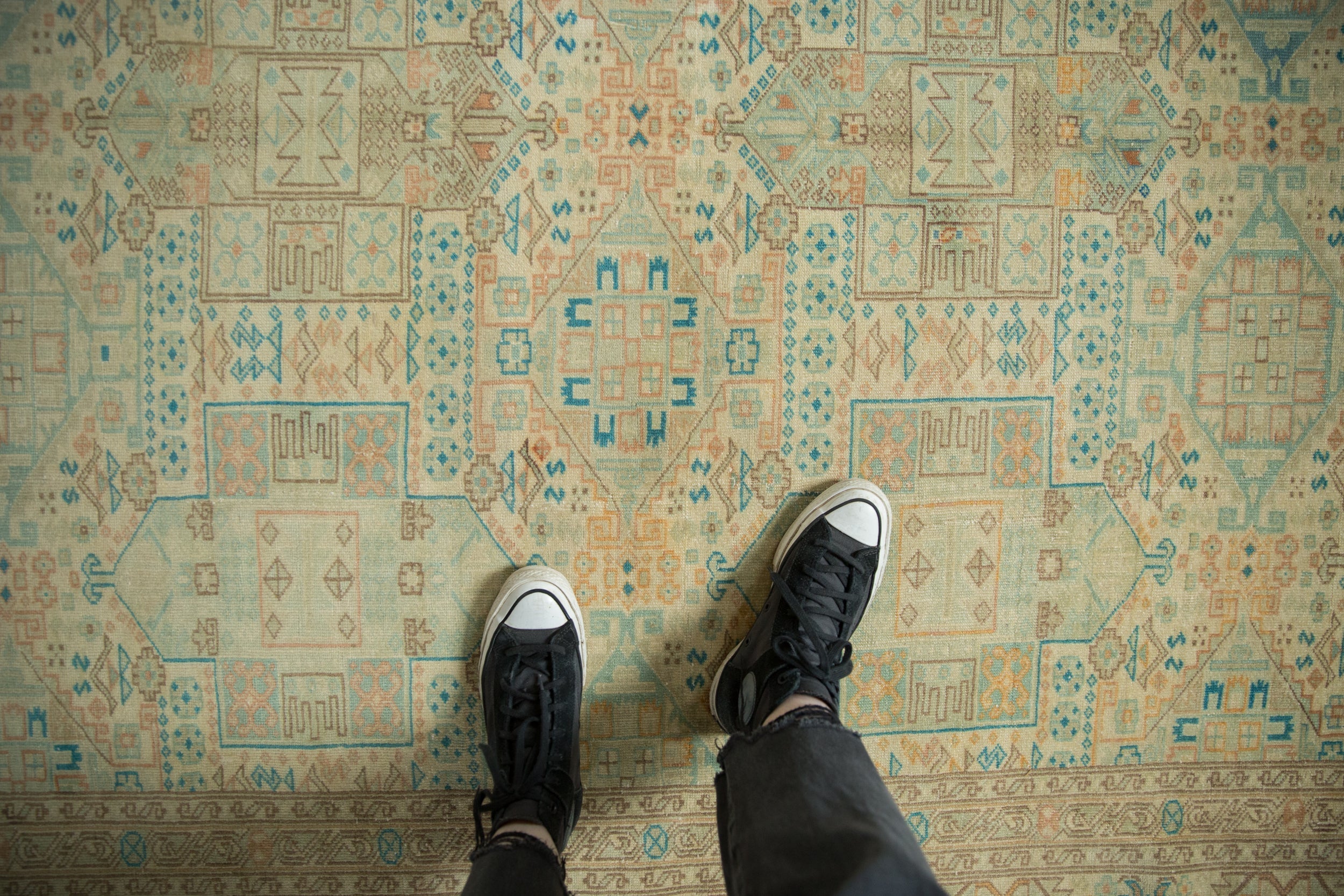 6.5x9.5 Vintage Distressed Sparta Carpet // ONH Item 12940, Image 1