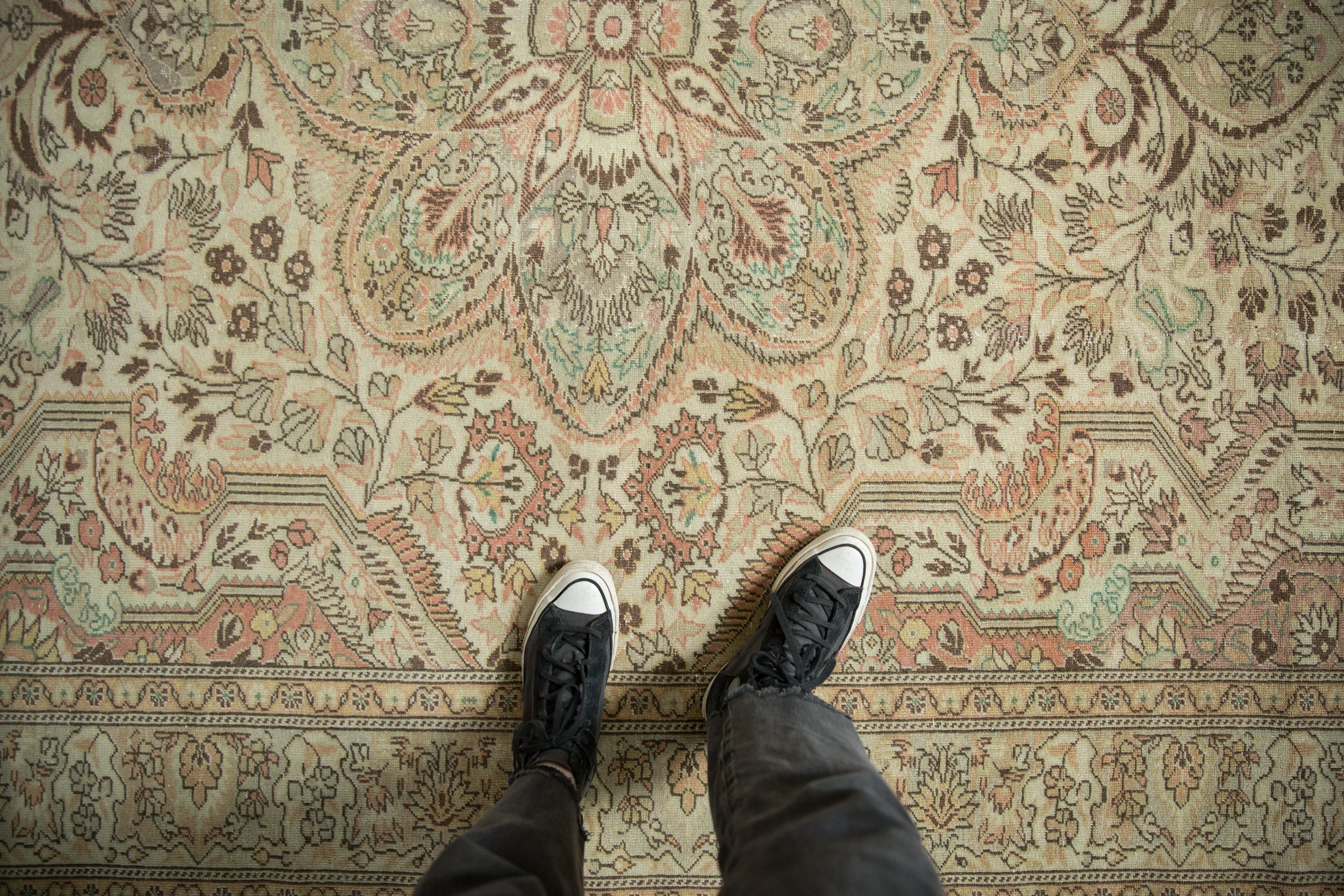 7x10.5 Vintage Distressed Sparta Carpet // ONH Item 12942, Image 1