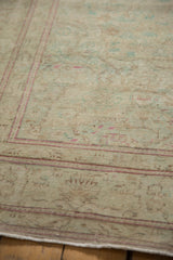 Close-up of the distressed Kayseri carpet's mostly even wear to the knot heads.