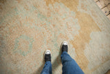 Low pile texture of a distressed Turkish Kars carpet with even, time-softened wear.