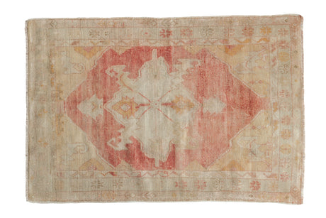 3x4.5 Vintage Distressed Oushak Rug // ONH Item 12962