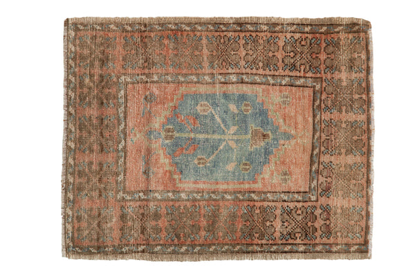 2.5x3 Vintage Distressed Oushak Square Rug // ONH Item 12963
