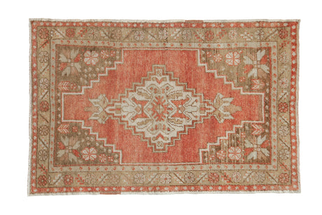 3x4.5 Vintage Distressed Oushak Rug // ONH Item 12970