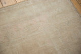 Reverse side of a vintage Oushak rug, detailing the hand-knotted foundation and tight weave.