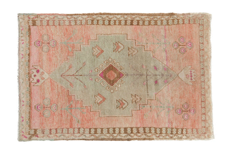 2.5x4 Vintage Distressed Oushak Rug // ONH Item 12980