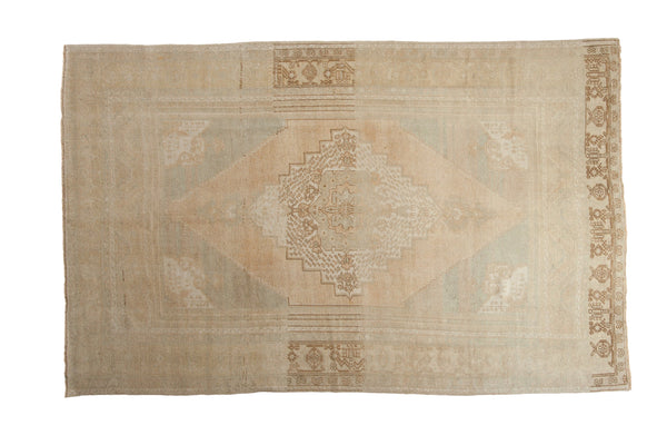 5.5x9 Vintage Distressed Oushak Carpet // ONH Item 12982