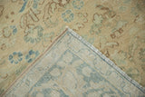 Distressed vintage Isparta rug pile, hand-knotted foundation, and machine bound edge.